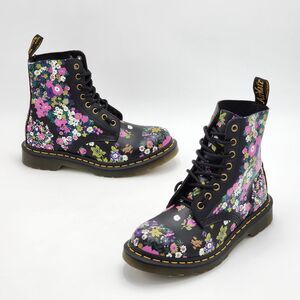 Dr. Martens 1460 Pascal Vintage Floral Leather Combat Boots Women's Size 7